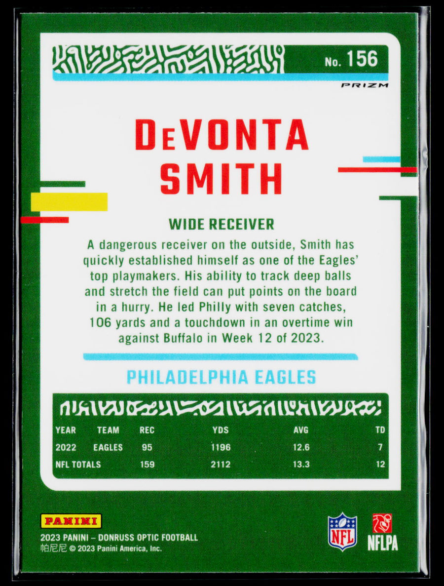 2023 Donruss Optic #156 DeVonta Smith Holo