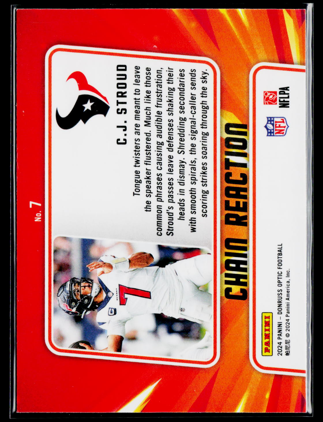 2024 Donruss Optic #7 C.J. Stroud Chain Reaction