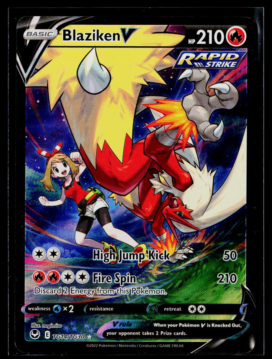 SWSH12: Silver Tempest Trainer Gallery #TG14/TG30 Blaziken V