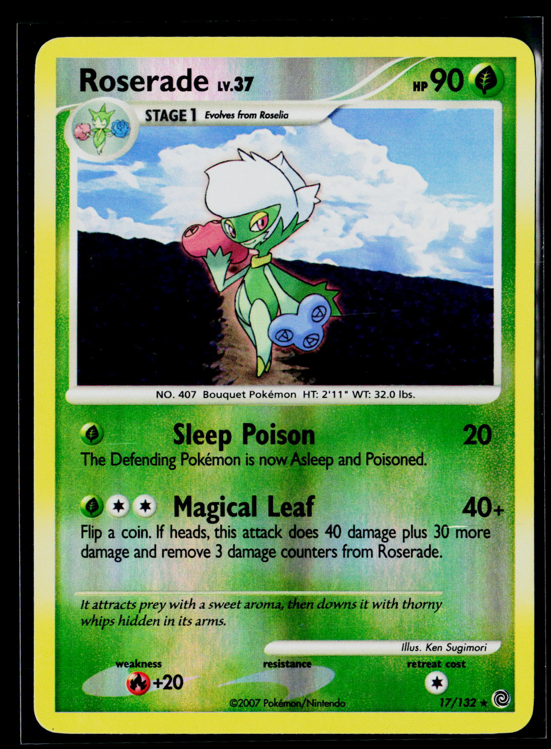 Secret Wonders #17/132 Roserade Reverse Holo