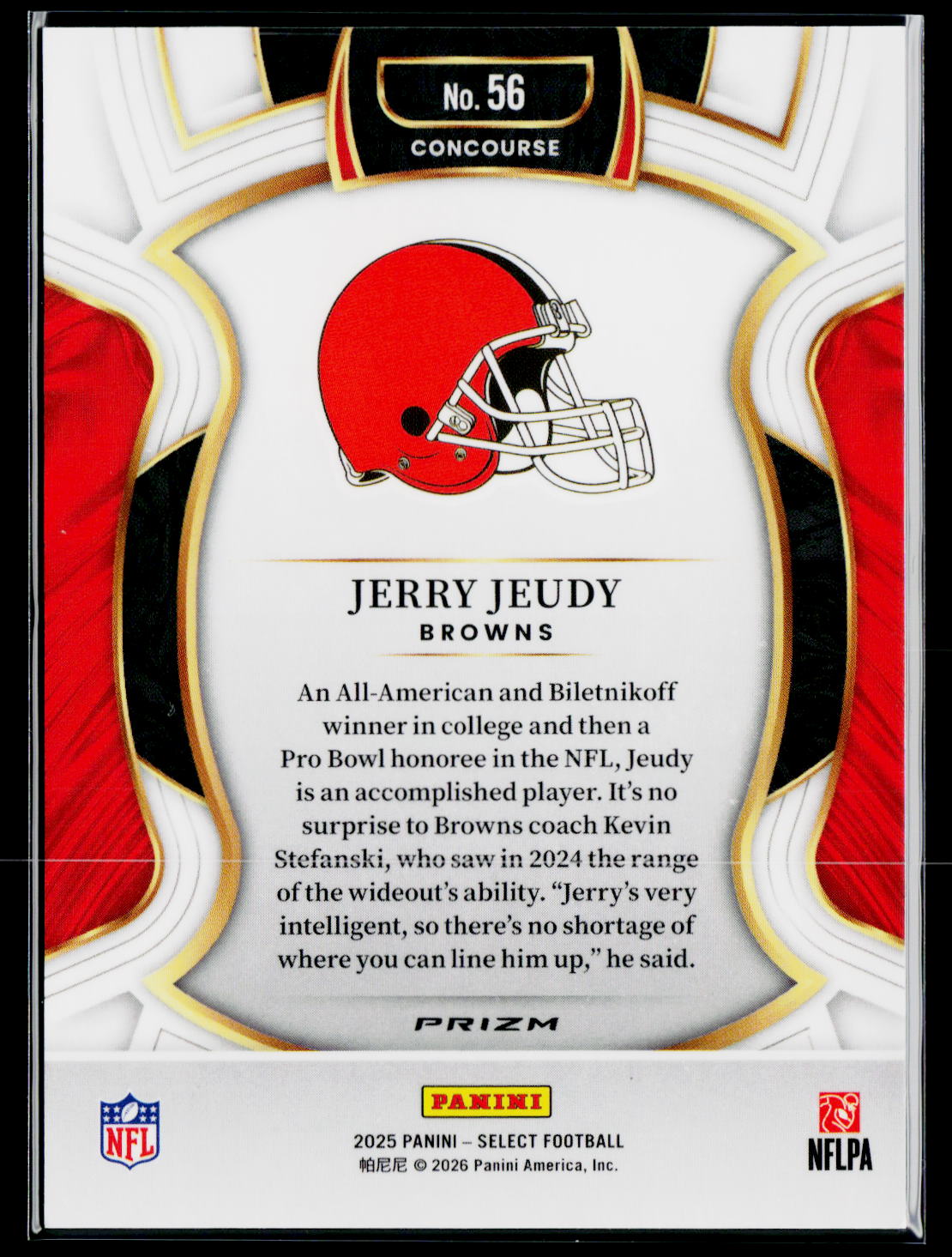 2020 Panini Select #56 Jerry Jeudy Zebra Prizm
