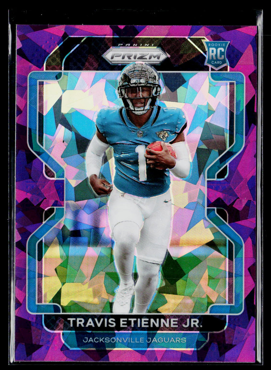 2021 Panini Prizm #344 Travis Etienne Jr. Purple Ice #/225