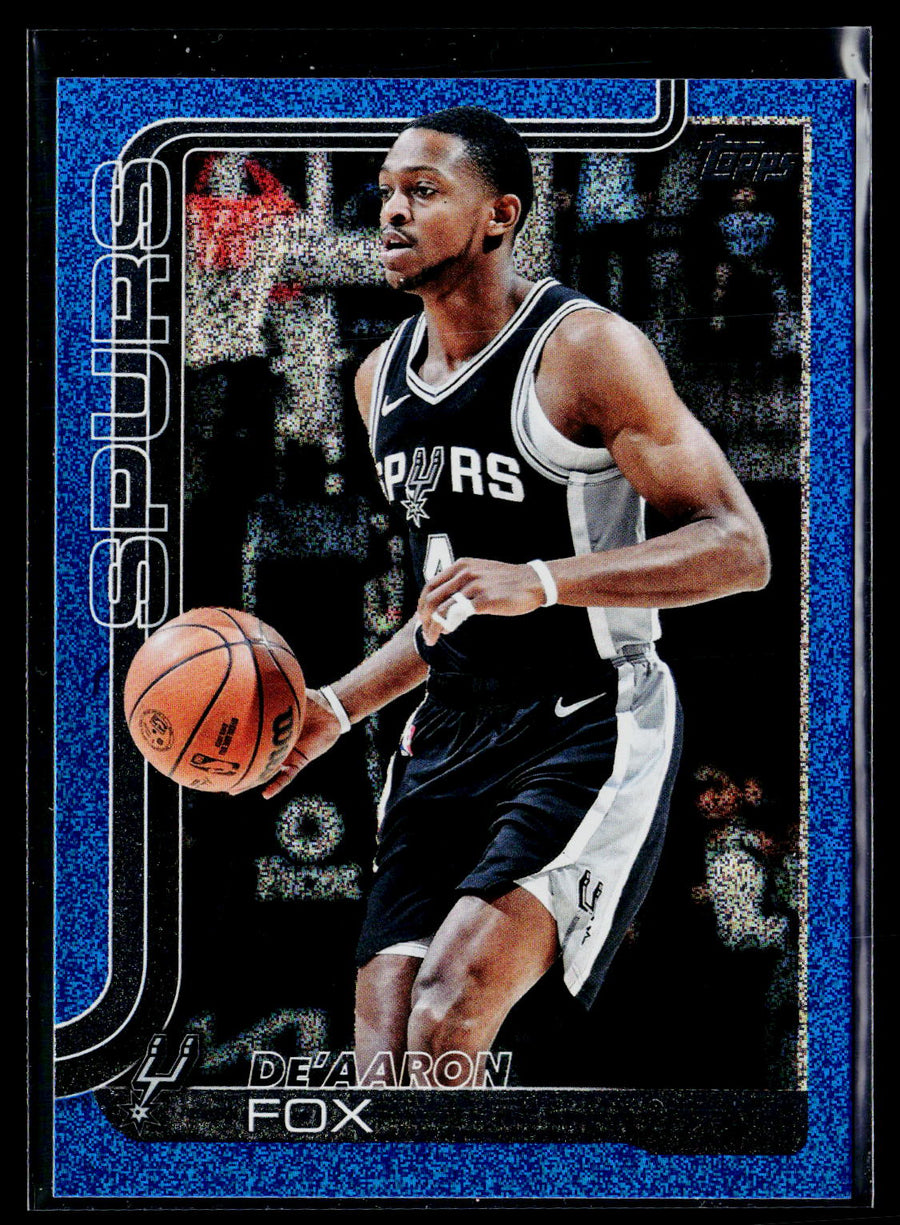 2025-26 Topps #196 De'Aaron Fox Sandglitter Blue SSP