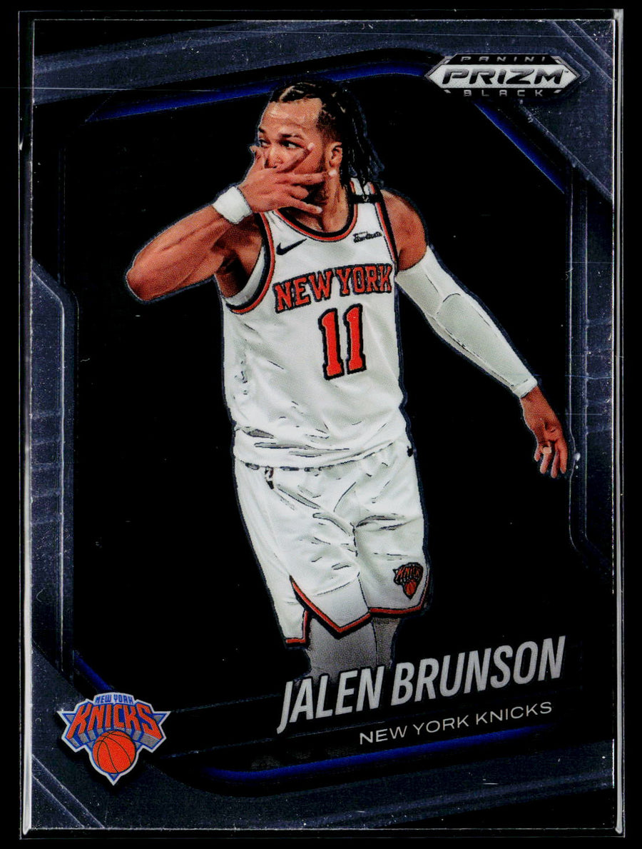 2024-25 Panini Prizm Black #160 Jalen Brunson