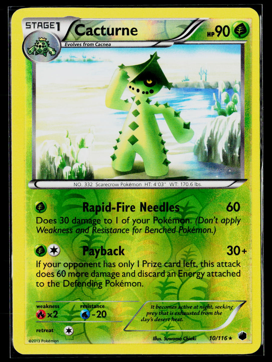 Plasma Freeze #10/116 Cacturne reverse holo