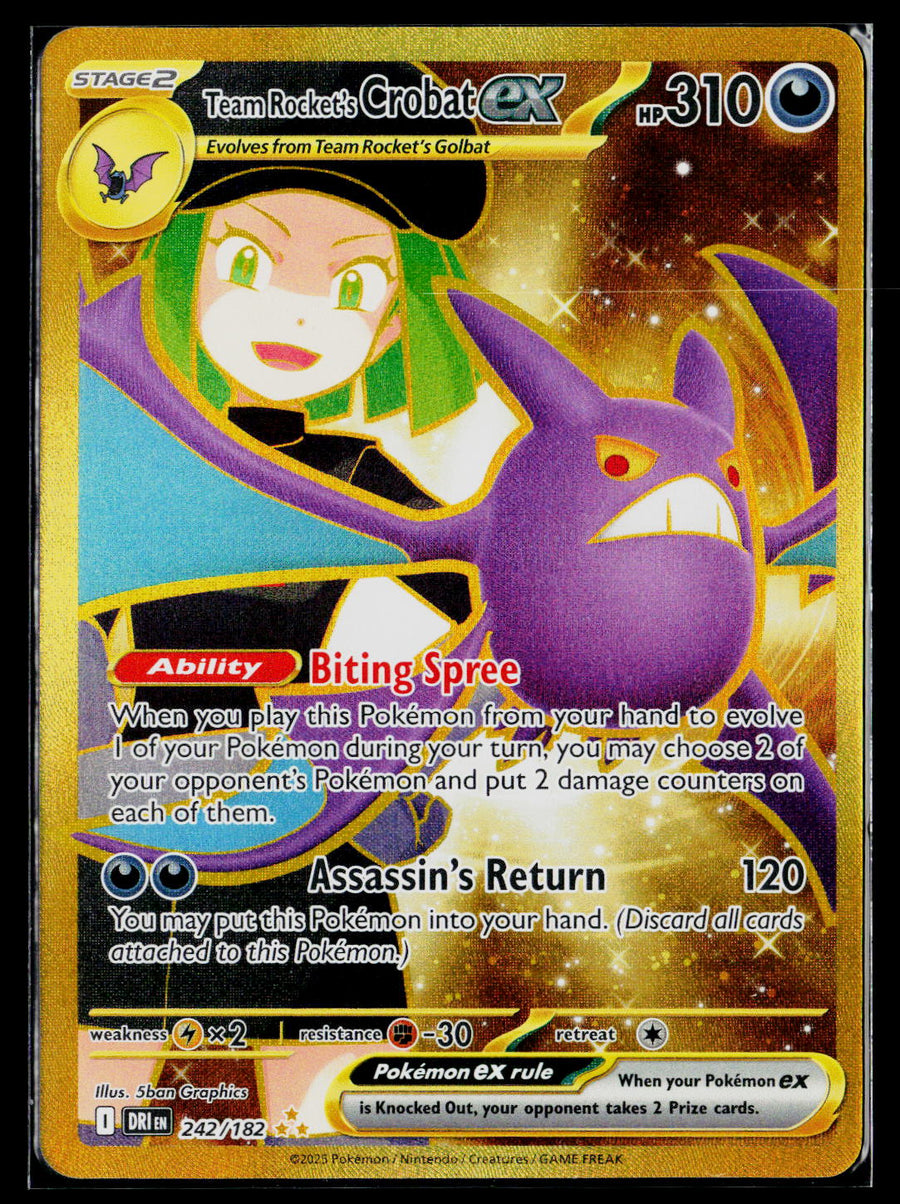 SV10: Destined Rivals #242/182 Team Rocket's Crobat ex