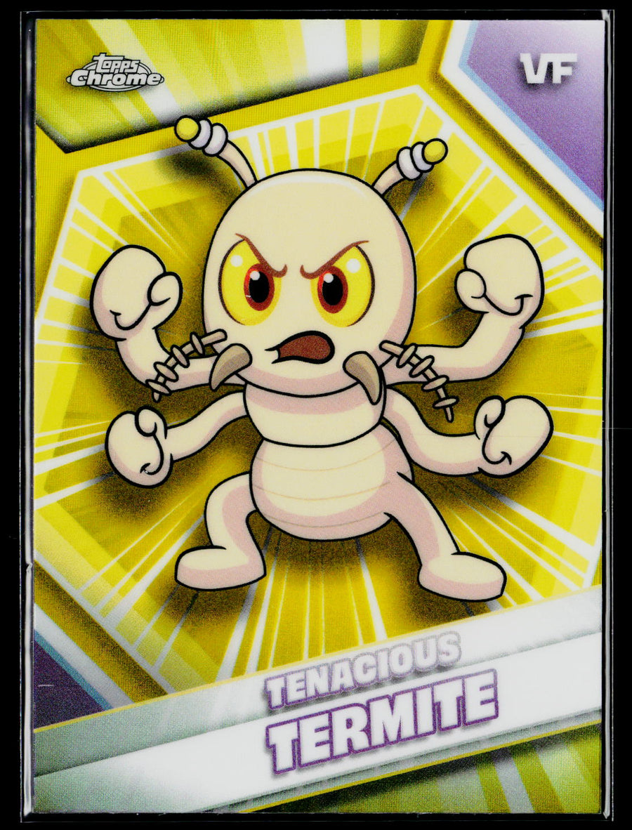 2026 Topps Chrome VeeFriends #170 Tenacious Termite Yellow Refractor