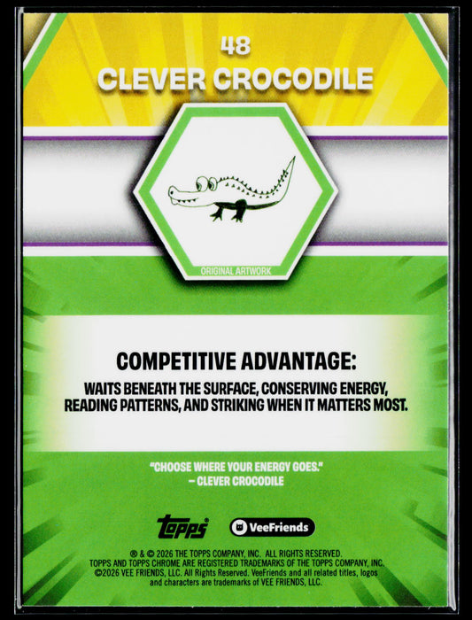 2026 Topps Chrome VeeFriends Clever Crocodile
