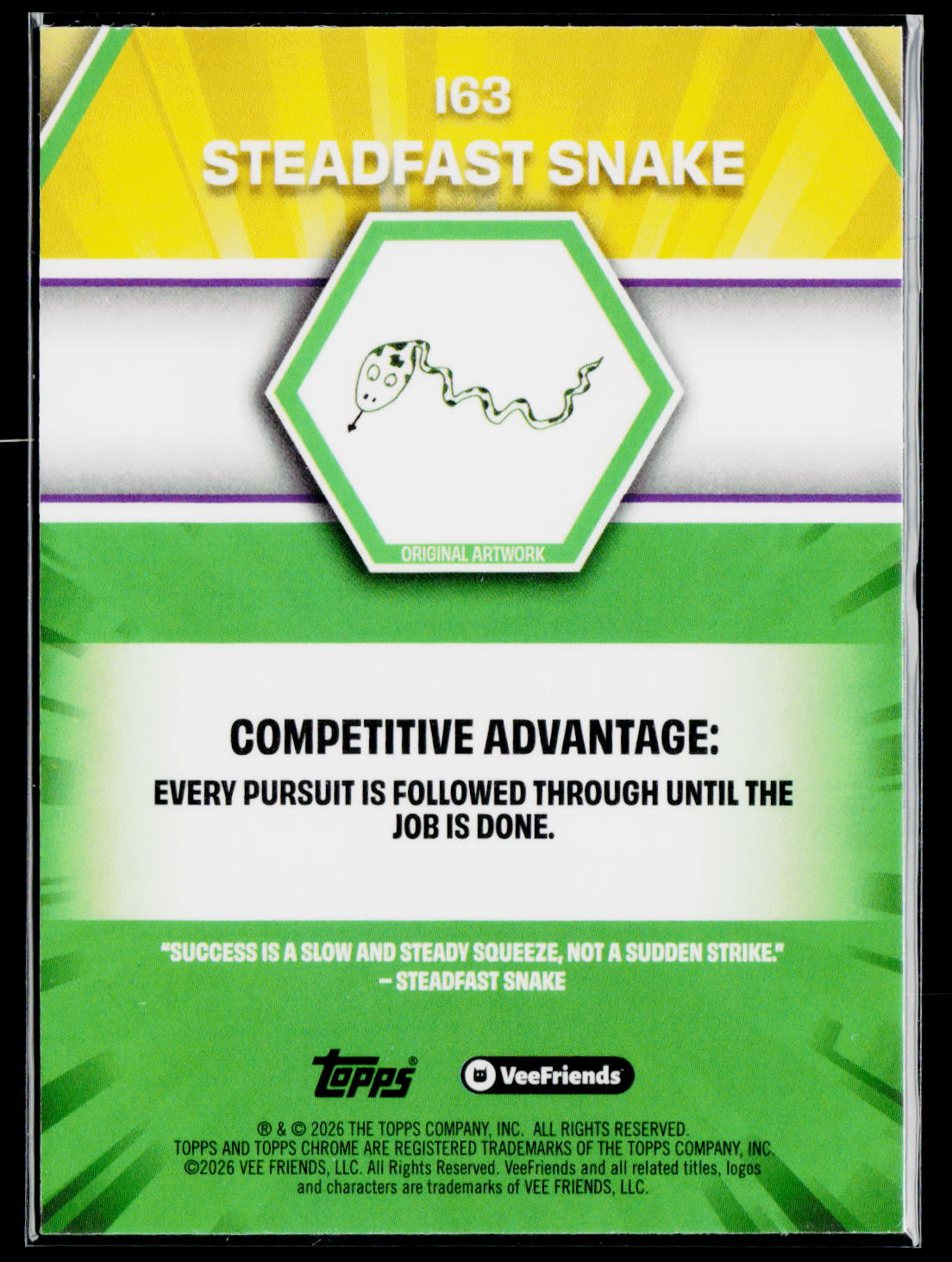 2026 Topps Chrome VeeFriends Steadfast Snake
