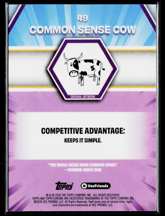 2026 Topps Chrome VeeFriends Common Sense Cow