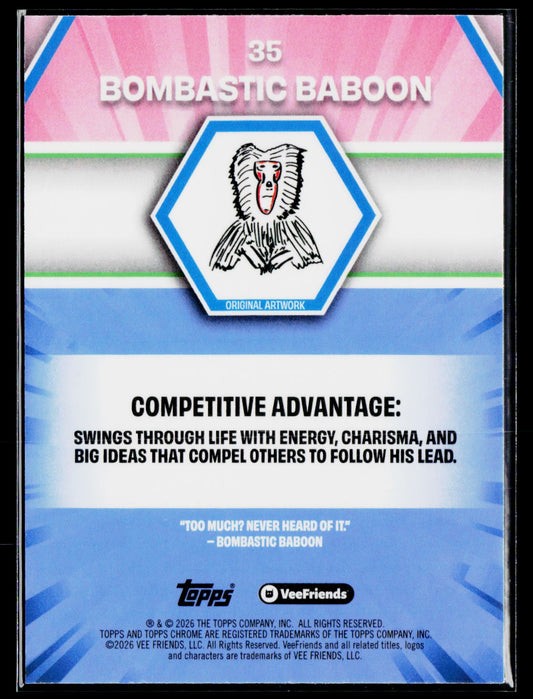 2026 Topps Chrome VeeFriends Bombastic Baboon