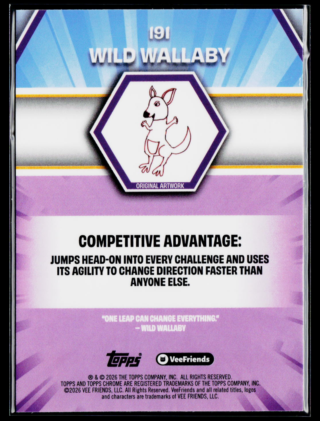 2026 Topps Chrome VeeFriends Wild Wallaby