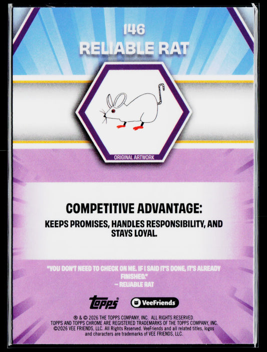 2026 Topps Chrome VeeFriends Reliable Rat