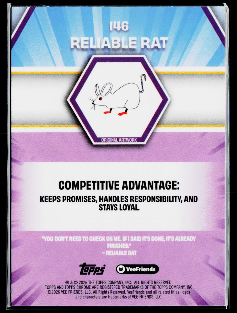 2026 Topps Chrome VeeFriends Reliable Rat