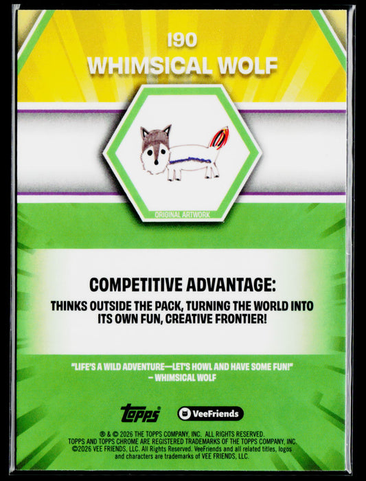 2026 Topps Chrome VeeFriends Whimsical Wolf