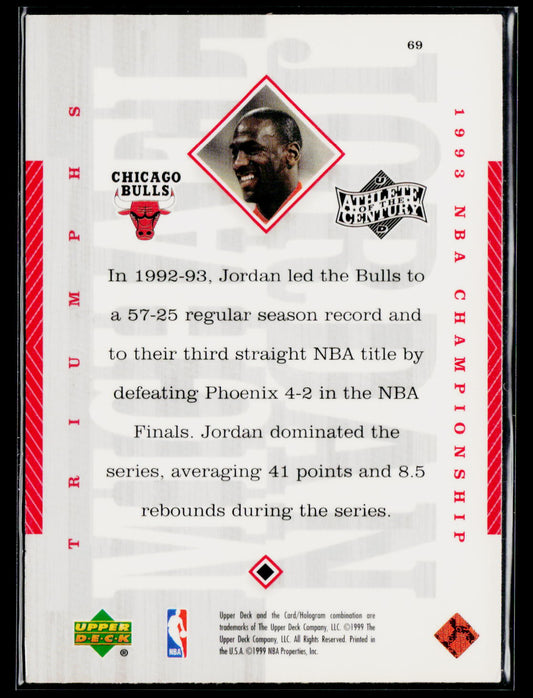1999 Upper Deck Michael Jordan Athlete of the Century #69 Michael Jordan