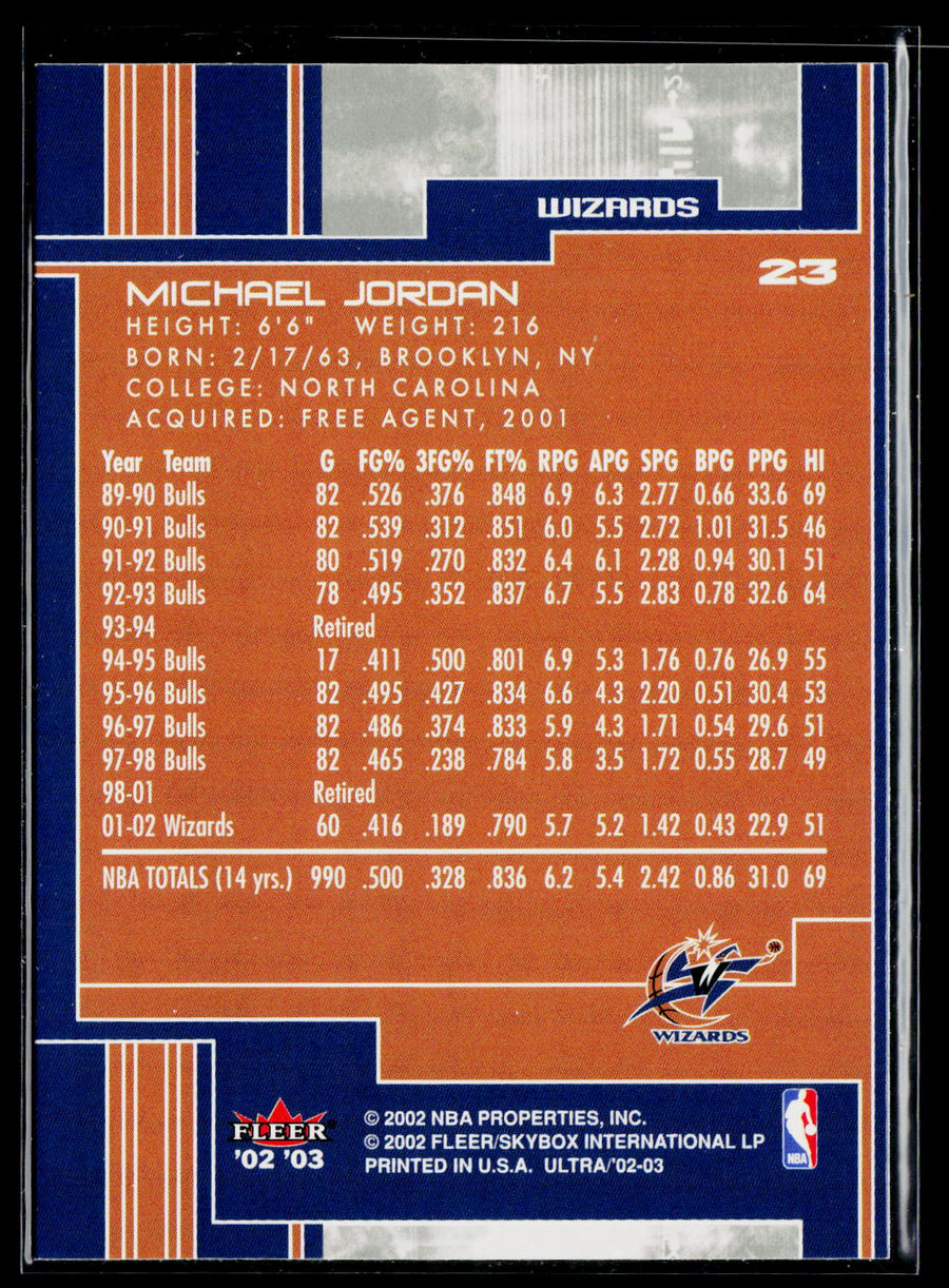 2002-03 Ultra #23 Michael Jordan