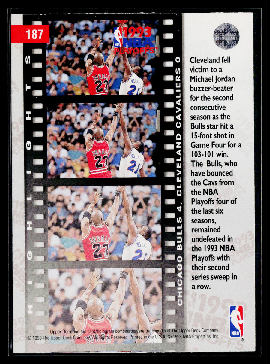 1993-94 Upper Deck #187 East Semifinals: Bulls 4, Cavaliers 0