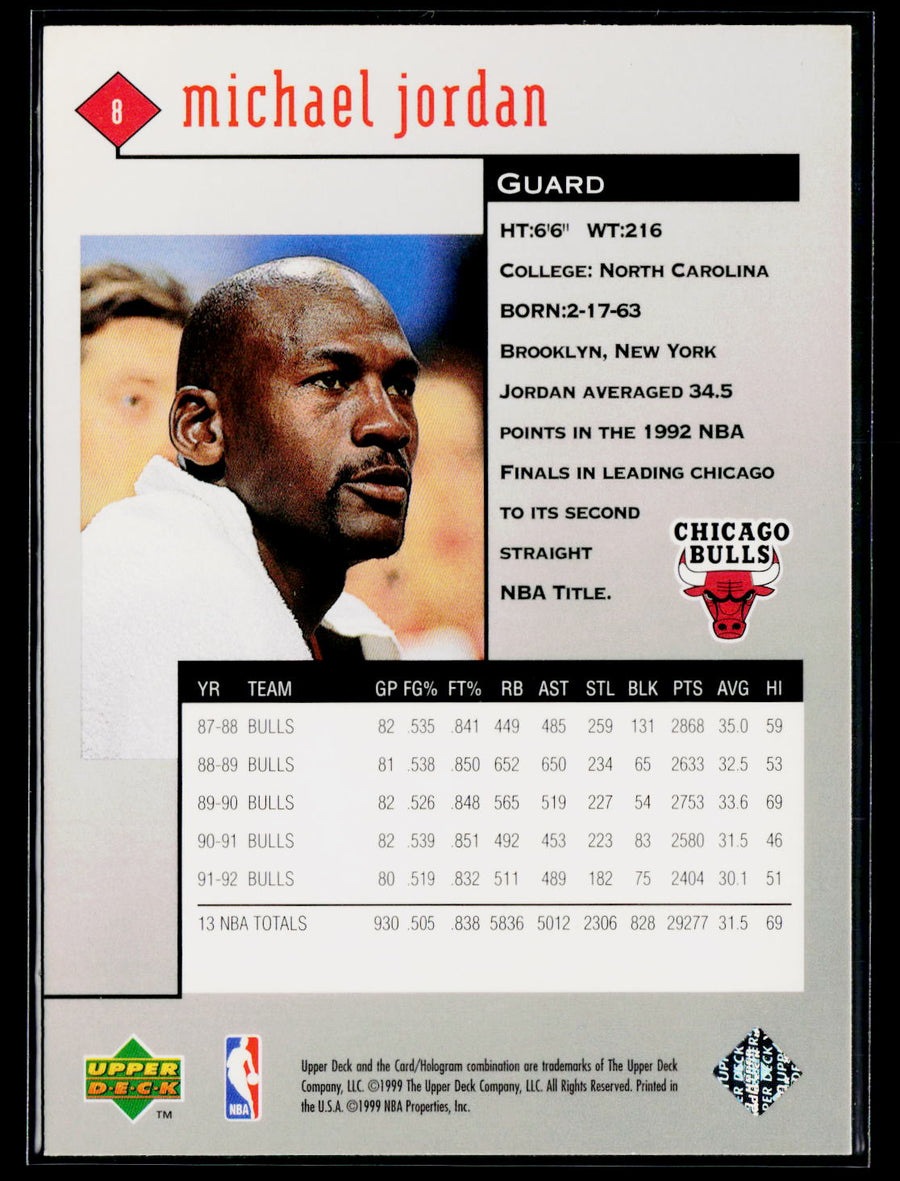 1998-99 Upper Deck Black Diamond #8 Michael Jordan