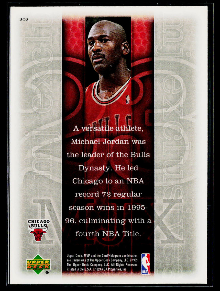 1999-00 Upper Deck MVP #202 Michael Jordan Silver Script