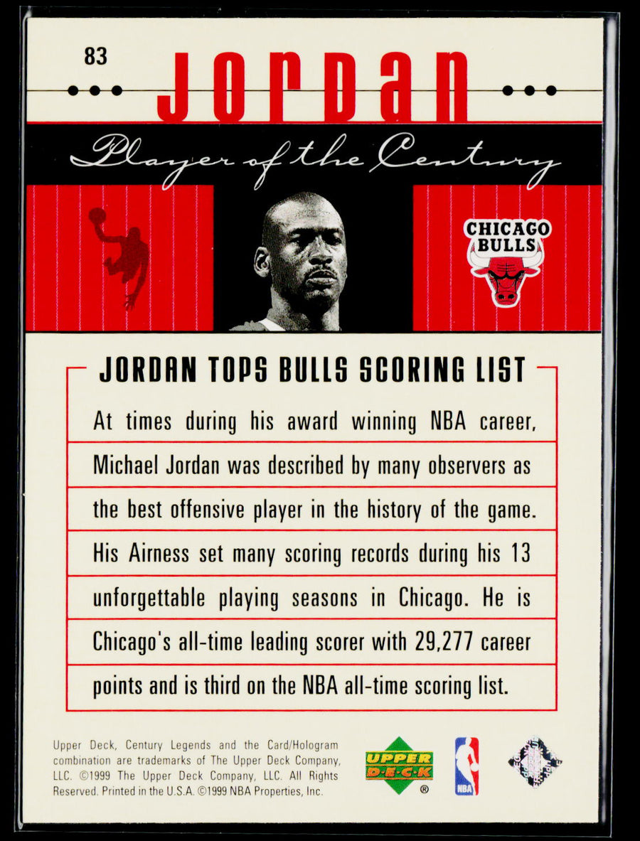 1998-99 Upper Deck Century Legends #83 Michael Jordan