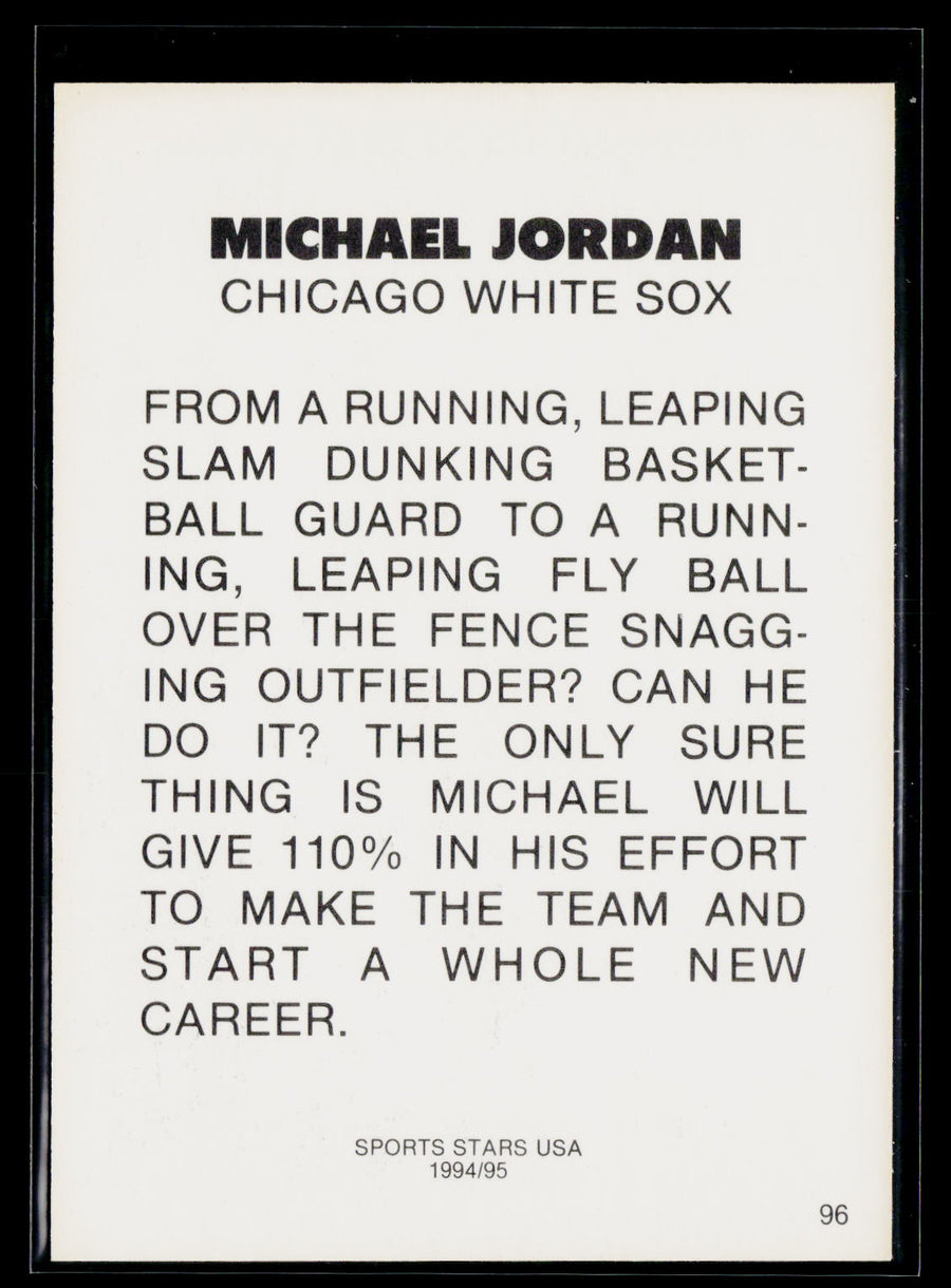 1993-95 Sports Stars USA (unlicensed) #96 Michael Jordan
