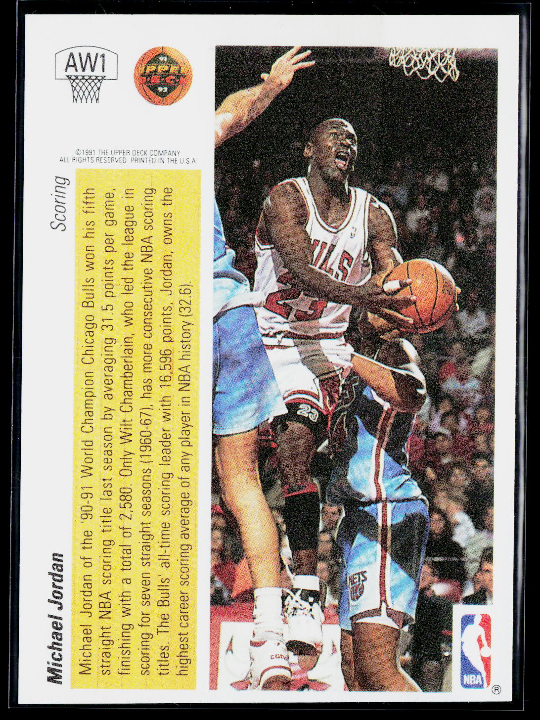 1991-92 Upper Deck #3 Michael Jordan International Award Winner Holograms