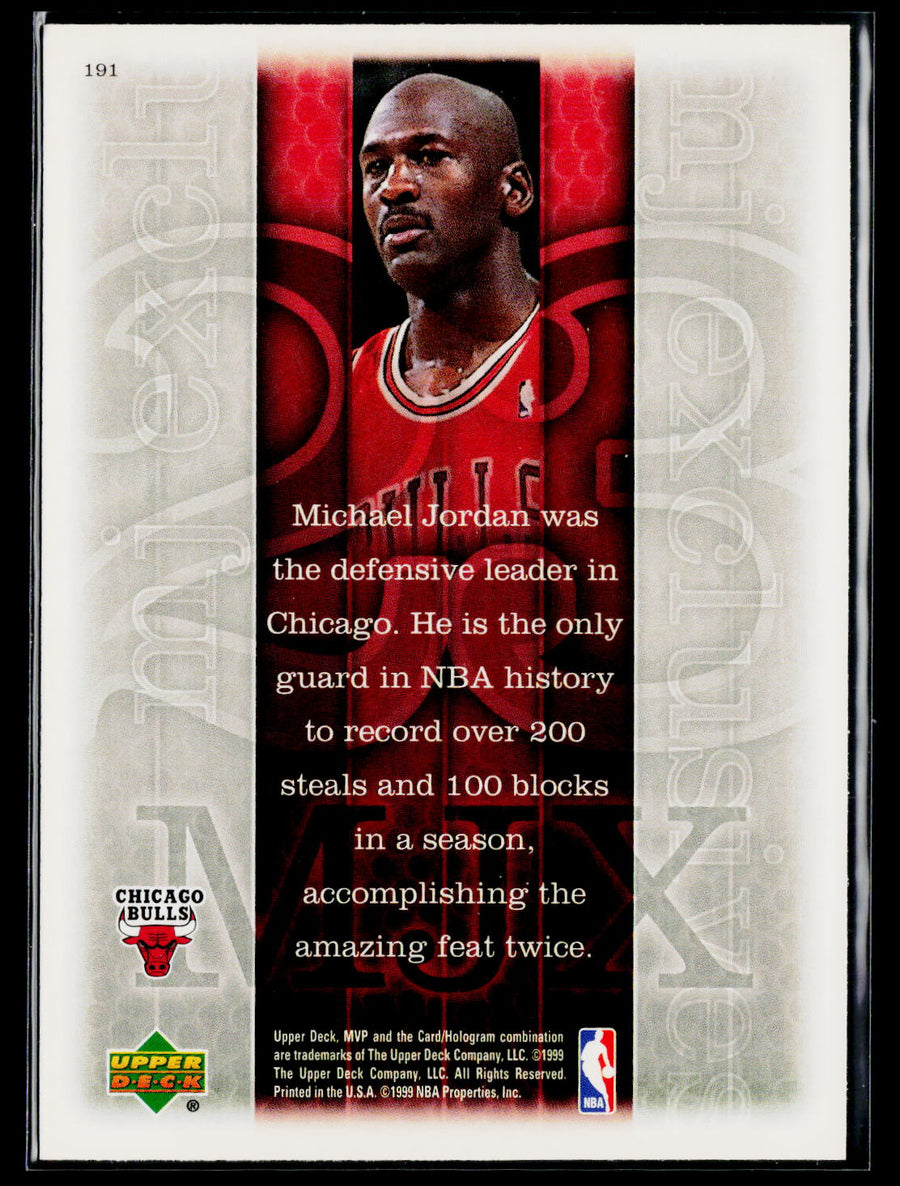 1999-00 Upper Deck MVP #191 Michael Jordan Silver Script