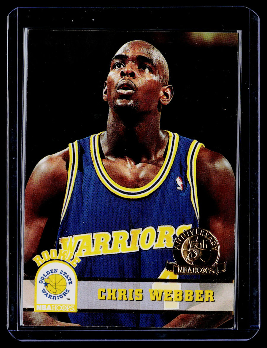 1993-94 Hoops #341 Chris Webber Fifth Anniversary Gold