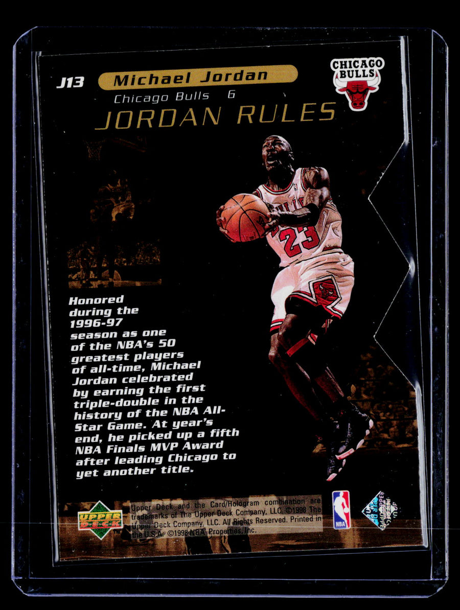 1998-99 Upper Deck Ovation #J13 Michael Jordan Jordan Rules