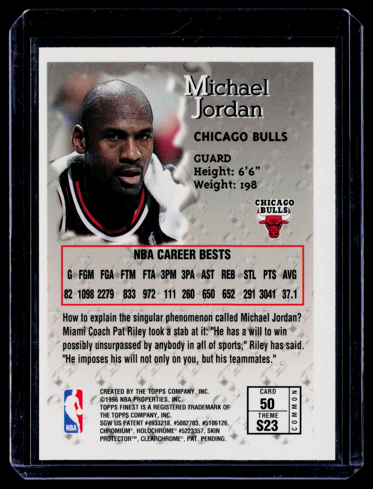 1996-97 Finest #50 Michael Jordan