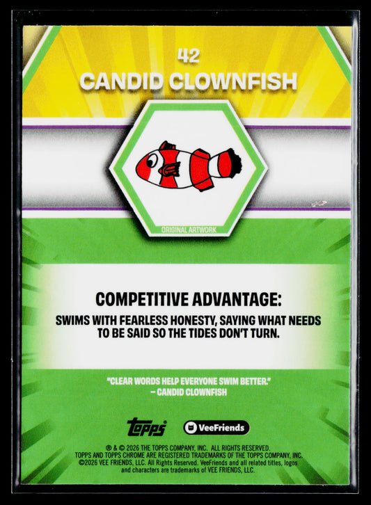 2026 Topps Chrome VeeFriends #42 Candid Clownfish