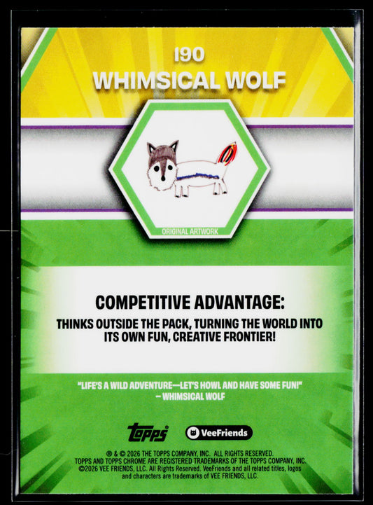 2026 Topps Chrome VeeFriends #190 Whimsical Wolf