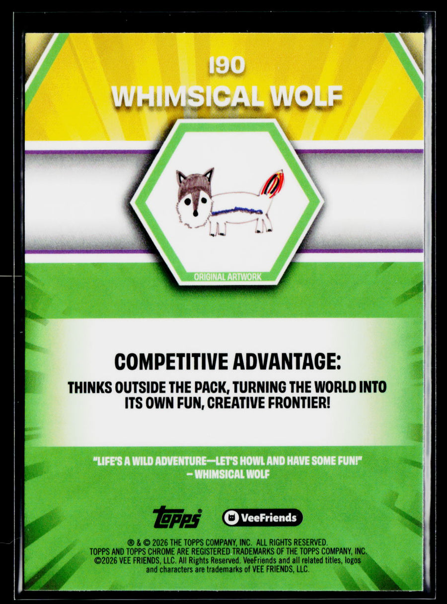 2026 Topps Chrome VeeFriends #190 Whimsical Wolf