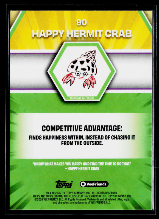2026 Topps Chrome VeeFriends #90 Happy Hermit Crab