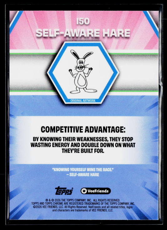 2026 Topps Chrome VeeFriends #150 Self-Aware Hare