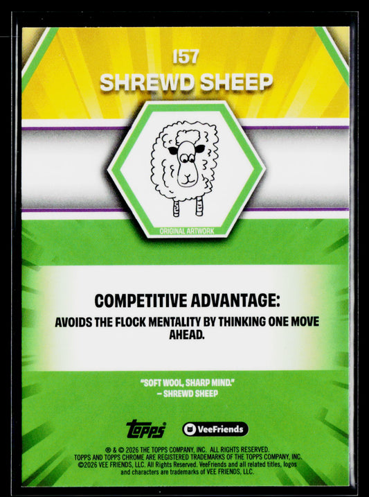 2026 Topps Chrome VeeFriends #157 Shrewd Sheep