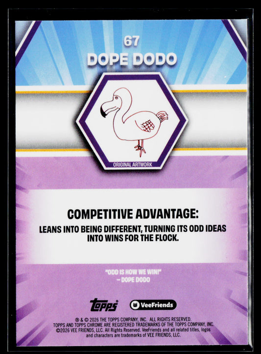 2026 Topps Chrome VeeFriends #67 Dope Dodo