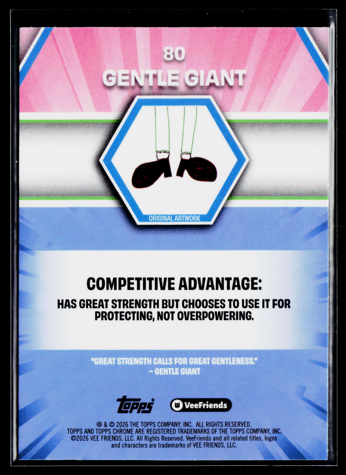 2026 Topps Chrome VeeFriends #80 Gentle Giant