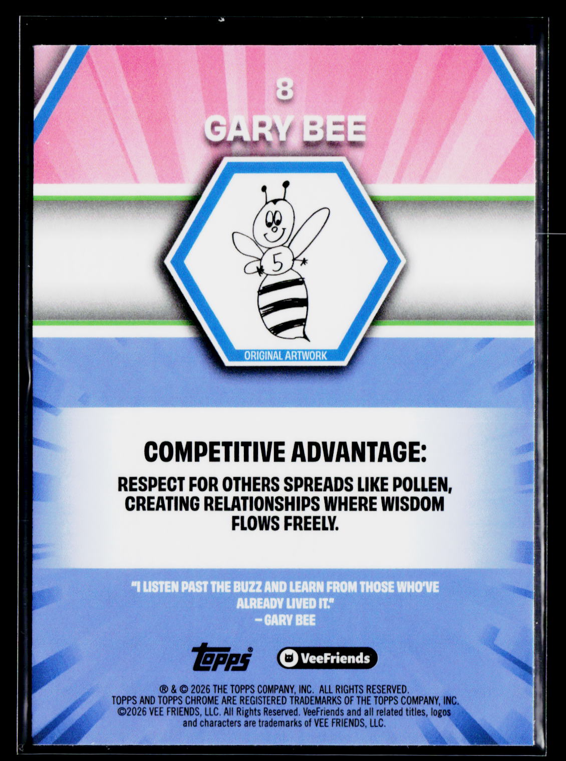 2026 Topps Chrome VeeFriends #8 Gary Bee