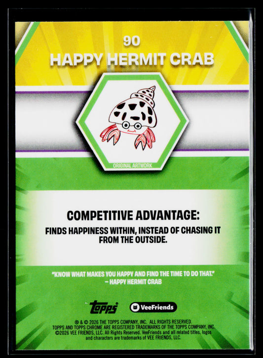 2026 Topps Chrome VeeFriends #90 Happy Hermit Crab
