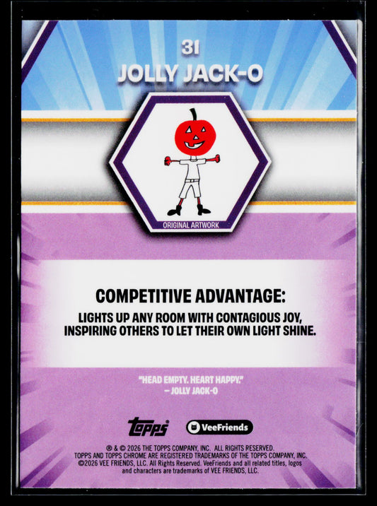 2026 Topps Chrome VeeFriends #31 Jolly Jack-O