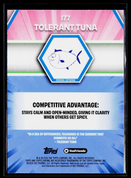2026 Topps Chrome VeeFriends #177 Tolerant Tuna