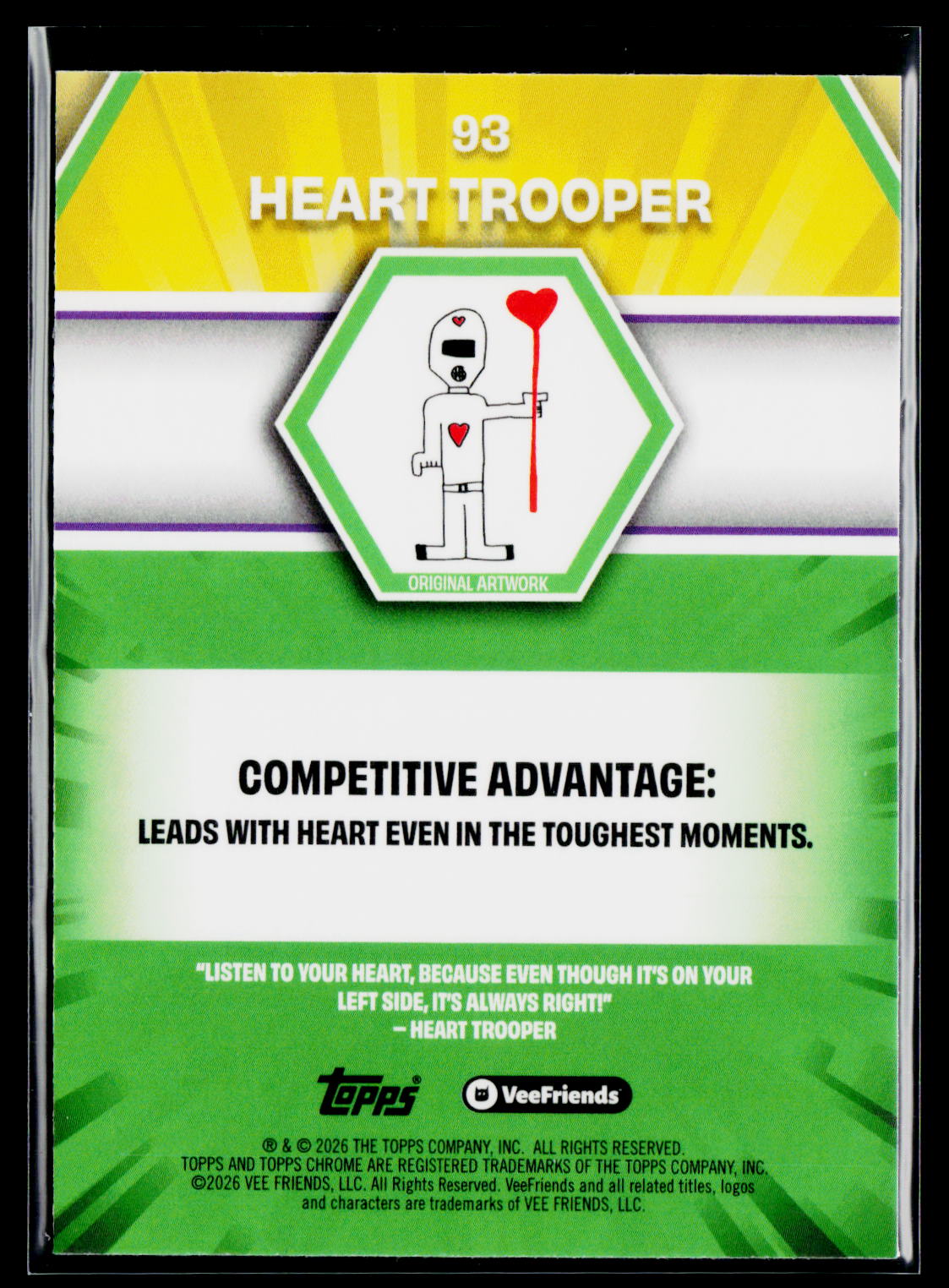 2026 Topps Chrome VeeFriends #93 Heart Trooper