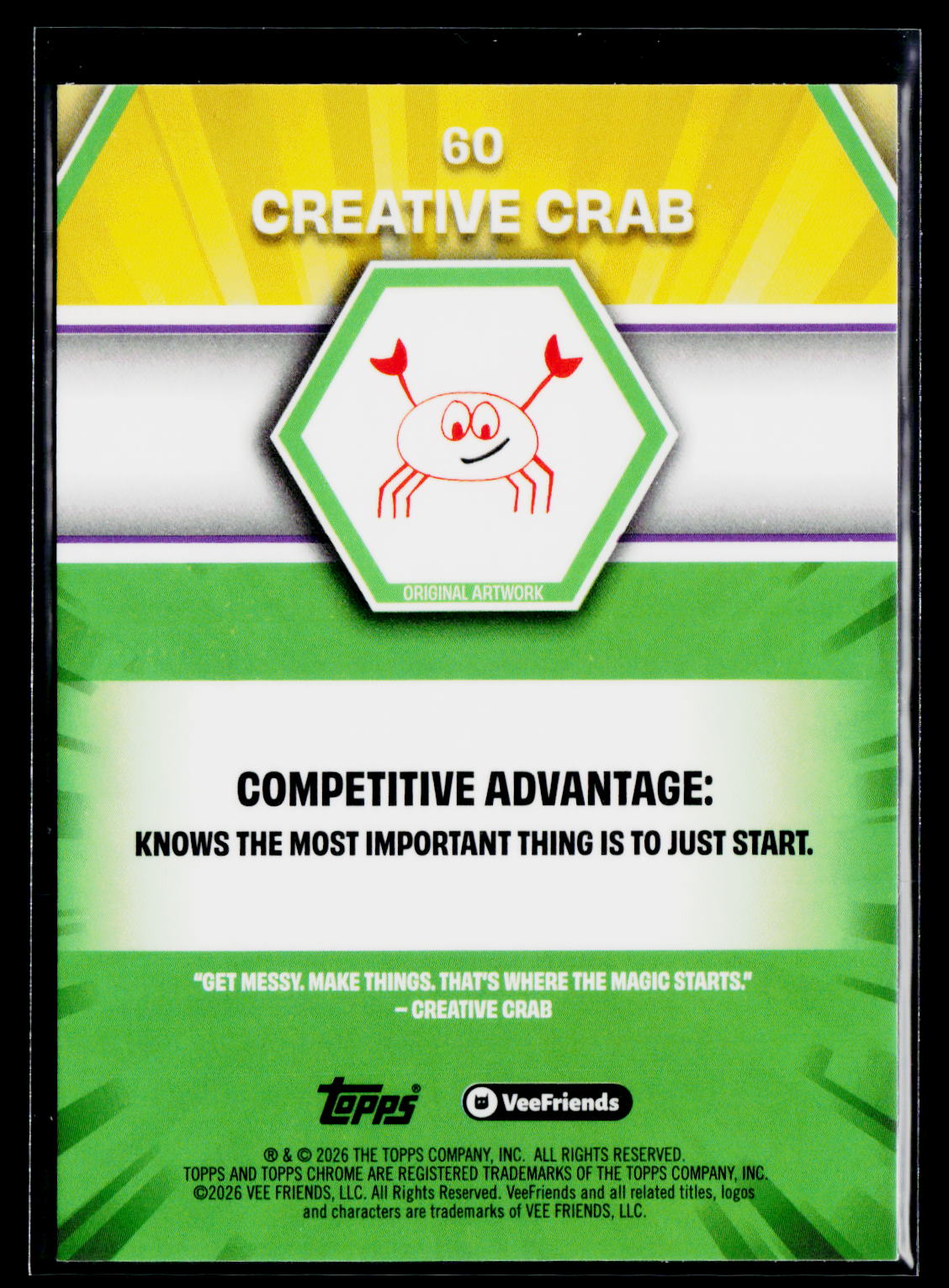 2026 Topps Chrome VeeFriends #60 Creative Crab