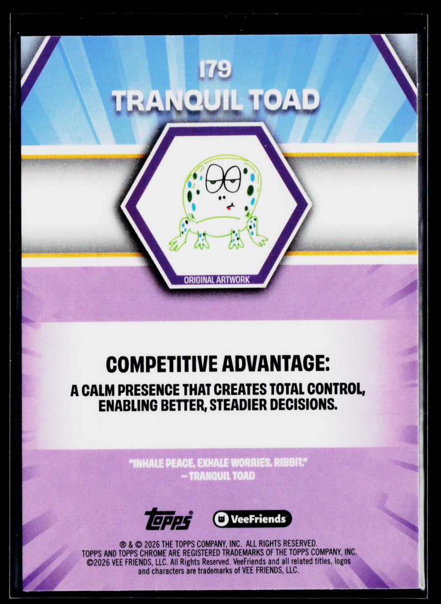 2026 Topps Chrome VeeFriends #179 Tranquil Toad