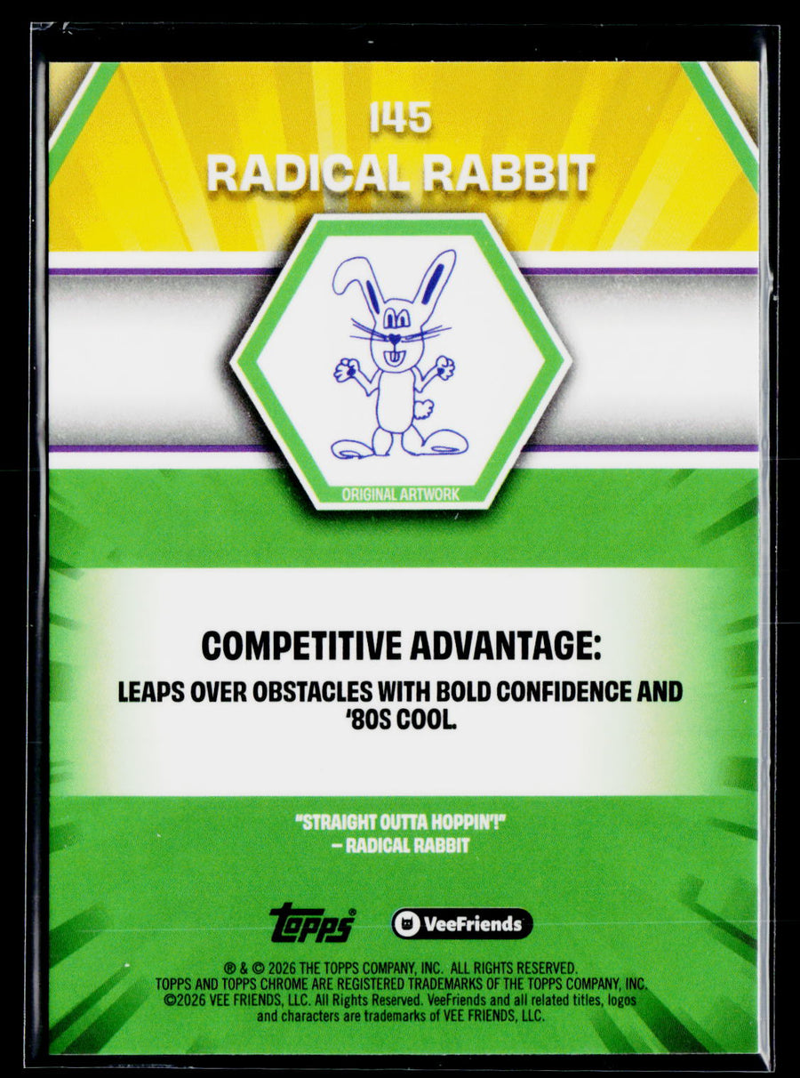 2026 Topps Chrome VeeFriends #145 Radical Rabbit