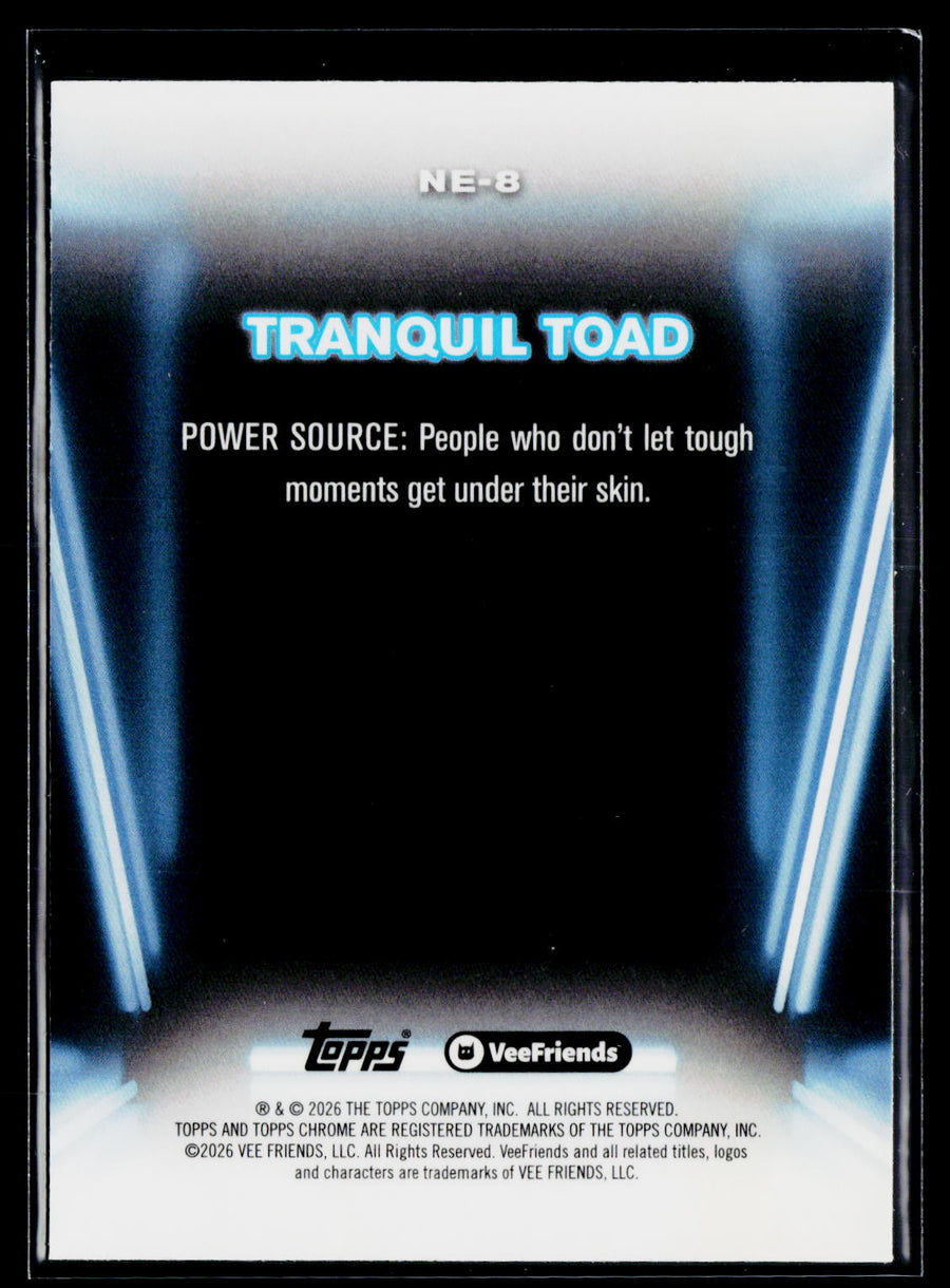 2026 Topps Chrome VeeFriends #NE-8 Tranquil Toad Neon Lights