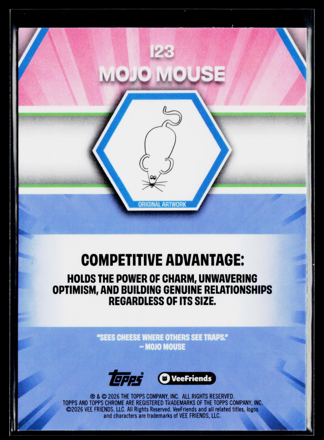 2026 Topps Chrome VeeFriends #123 Mojo Mouse