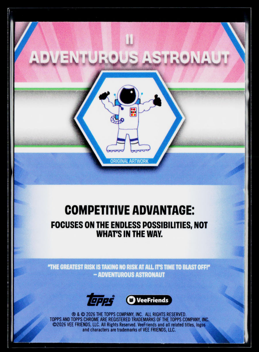 2026 Topps Chrome VeeFriends #11 Adventurous Astronaut